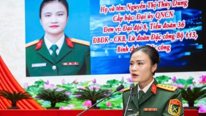 Una mujer operativa de las fuerzas especiales e ingeniera de Viettel figura entre los 10 rostros jóvenes más destacados de todas las fuerzas armadas.