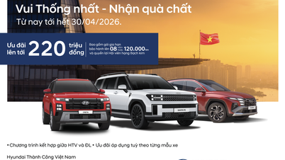 Hyundai Thanh Cong запускає програму «Happy Unity — отримуйте чудові подарунки» зі знижками до 220 мільйонів донгів.
