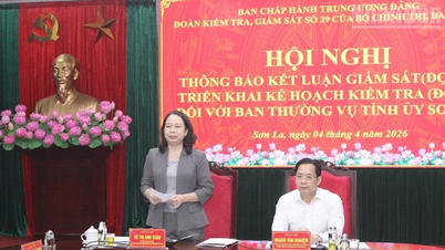 Announcement of the conclusions of the supervision of the Standing Committee of the Son La Provincial Party Committee.
