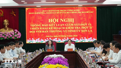 Delegation from the Politburo and the Secretariat of the Central Committee worked with the Standing Committee of the Son La Provincial Party Committee.