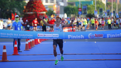 Hoang Nguyen Thanh and Pham Thi Hong Le break marathon record, kicking off the explosive 2026 National Sports Games.
