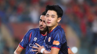 Dinh Bac gör det första målet i V.League-säsongen 2025-2026.