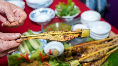Grillezett szardínia - Bat Trang falu jellegzetes étele.
