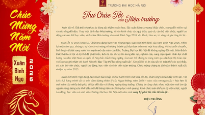 Thư chúc Tết đón chào Xuân Bính Ngọ của Hiệu trưởng Trường Đại học Hà Nội
