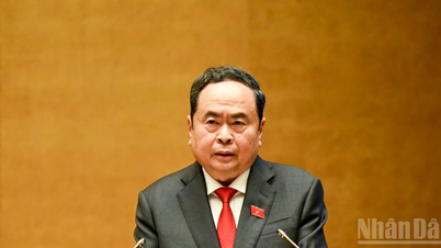 Opening speech at the first session of the 16th National Assembly by the Chairman of the 15th National Assembly, Tran Thanh Man.
