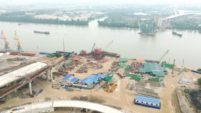 Nguyen Trai-bron, som kostade över 6,2 biljoner VND, i Hai Phong City: Framsteg och dess roll i att förbinda det nya administrativa centret.