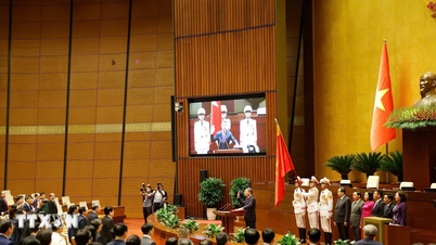 La cerimonia di giuramento del Primo Ministro Le Minh Hung.