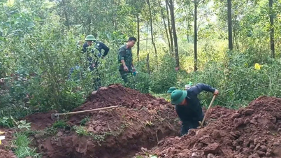 Opt rămășițe ale unor soldați căzuți la datorie au fost descoperite și exhumate în Quang Tri.