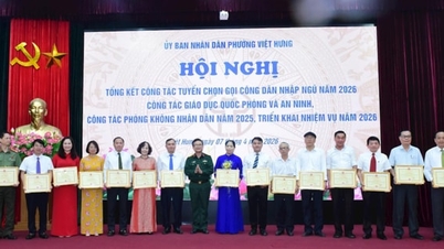 Phường Việt Hưng hoàn thành xuất sắc công tác tuyển quân năm 2026