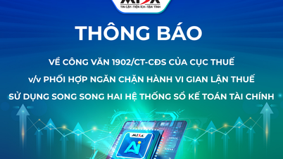 THÔNG BÁO VỀ CÔNG VĂN 1902/CT-CĐS CỦA CỤC THUẾ VỀ VIỆC PHỐI HỢP NGĂN CHẶN HÀNH VI GIAN LẬN THUẾ SỬ DỤNG SONG SONG HAI HỆ THỐNG SỔ KẾ TOÁN TÀI CHÍNH