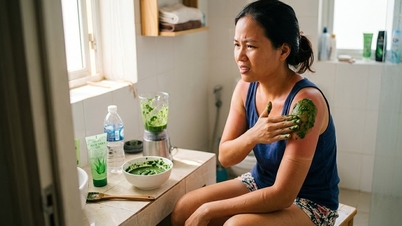 Da cháy nắng và cách dùng rau mồng tơi để xử lý