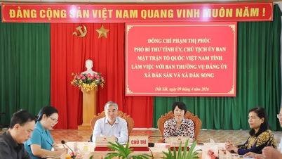 Pham Thi Phuc, a Lam Dong tartományi pártbizottság titkárhelyettese a Dak Sak és a Dak Song községekkel dolgozik együtt.