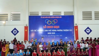 Coraz więcej osób zaczyna się cieszyć Festiwalem Sportu Studenckiego Thượng Cát Ward.
