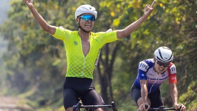 7. etapa cyklistického závodu Ho Či Minovo Město Televizní pohár 2026: Dang Thanh Duoc dočasně drží puntíkovaný dres.