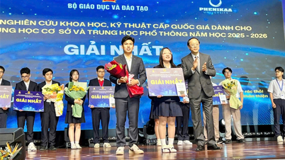 Hai Phong نے نیشنل سائنس اینڈ ٹیکنالوجی ریسرچ کمپیٹیشن میں 5 ایوارڈز جیتے۔