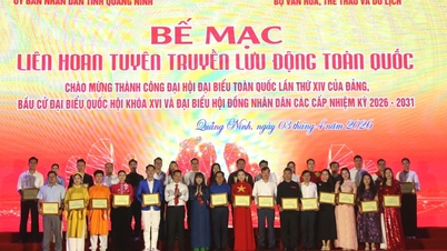 Bac Ninh 2 A és 2 B díjat nyert a Nemzeti Mobil Propaganda Fesztiválon.