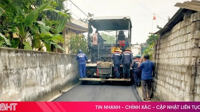 Duc Thinh mobiliseert bijna 8,6 miljard VND voor de aanleg van infrastructuur op het platteland.