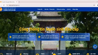 Elever i Hanoi anmäler sig till inträdesprovet för årskurs 10 från 10 till 17 april.