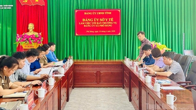 保健省の代表団はフォーバン村で活動を行った。