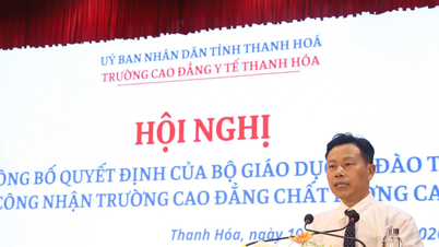 មហាវិទ្យាល័យវិទ្យាសាស្ត្រសុខាភិបាលថាញ់ហ័រសម្រេចបានស្តង់ដារគុណភាពខ្ពស់។
