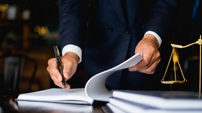Reviewing legal documents in a comprehensive and substantive manner.
