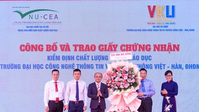 សាកលវិទ្យាល័យបច្ចេកវិទ្យាព័ត៌មាន និងសារគមនាគមន៍វៀតណាម-កូរ៉េ ទទួលបានការទទួលស្គាល់គុណភាពអប់រំ។