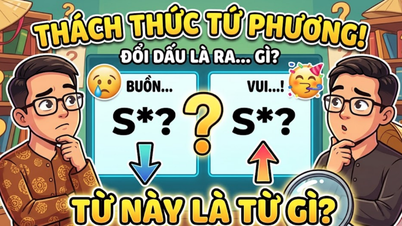 Vietnamese riddle: Which word changes from sad to happy simply by changing the tone mark?