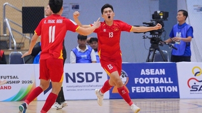 Die vietnamesische Futsal-Mannschaft errang einen überzeugenden Sieg über Australien und gewann die Bronzemedaille.