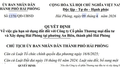 Hai Phong: Společnosti Hai Phong Trading, Investment and Construction Joint Stock Company bylo uděleno rozšíření práv k užívání pozemků o rozloze více než 1 200 m2.
