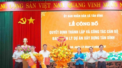 Bac Ninh: A Tan Dinh Építési Projektirányító Testület létrehozásáról és személyi összetételéről szóló döntés bejelentése.