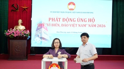Dan Phuong commune launches fundraising campaign for the "For Vietnam's Seas and Islands" Fund in 2026.