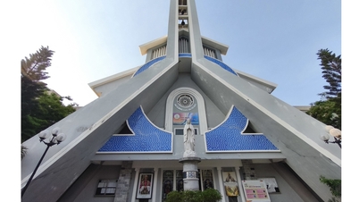 Einzigartige Kirchen: Der Ort, an dem die Taufseite des Dichters Han Mac Tu aufbewahrt wird.