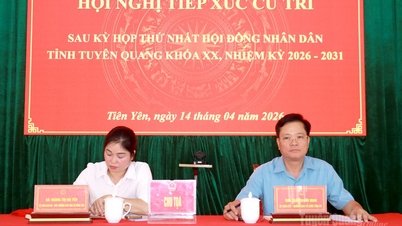 Delegation No. 5 of the Provincial People's Council met with voters in Tien Yen commune.
