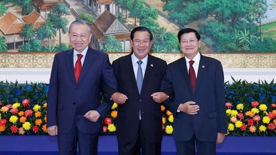 Key Vietnamese leaders extend New Year greetings to Laotian and Cambodian people.