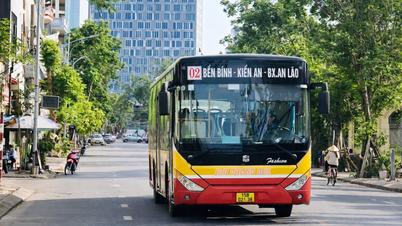 Ajuste temporal en la ruta de la estación de autobuses Ben Binh - An Lao.