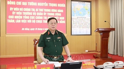 General Nguyen Trong Nghia jobber med de væpnede styrkene i Da Nang.