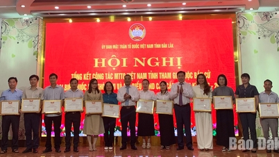 สรุปผลงานของแนวร่วมปิตุภูมิเวียดนามประจำจังหวัด ในการเข้าร่วมการเลือกตั้งสมาชิกสภาแห่งชาติชุดที่ 16 และสมาชิกสภาประชาชนทุกระดับ