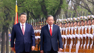 Welcoming ceremony for General Secretary and President To Lam's state visit to China.