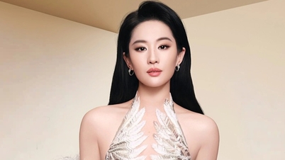 Liu Yifei causa sensación al lucir un vestido revelador de una diseñadora vietnamita.