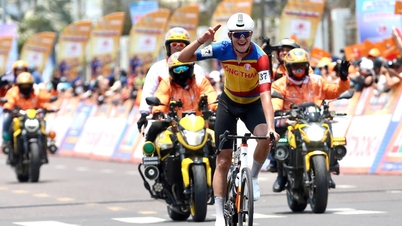 Swiss cyclist dominates, winning stage 12 of the Ho Chi Minh City Television Cycling Cup.