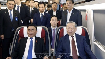 Generalsekretär und Präsident To Lam reiste mit dem Hochgeschwindigkeitszug in die Stadt Nanning.