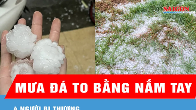 Lao Cai: Caen granizos del tamaño de un puño y cuatro personas resultan heridas.