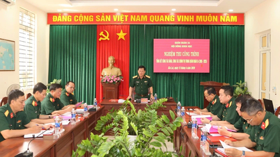 กองทัพที่ 34 ตรวจสอบและอนุมัติโครงการ โดยสรุปงานของพรรคและงานทางการเมือง