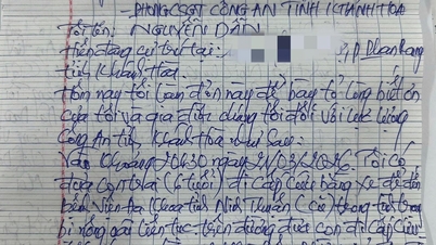 Pour avoir rapidement aidé à transporter des enfants à l'hôpital pour des soins d'urgence, la police de la circulation de Khanh Hoa a reçu une lettre de remerciement.