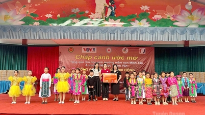 Het programma "Wings of Dreams" bereikt leerlingen in de bergachtige gebieden van de gemeenten Nghia Thuan en Minh Tan.