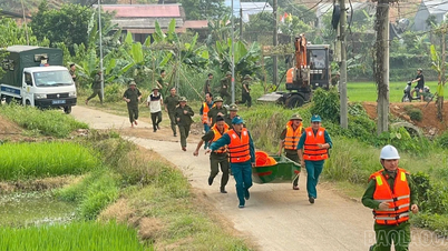 Bao Yen menyelenggarakan latihan simulasi tentang pencegahan bencana, penanggulangan, penyelamatan, dan rencana bantuan.