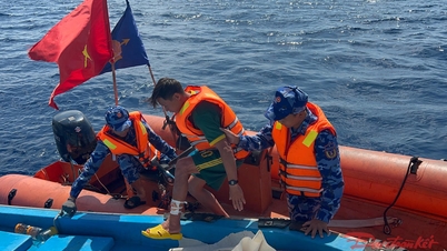 A parti őrség bajba jutott halászt mentett ki a Spratly-szigetek partjainál.
