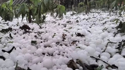 Vietnam Utara sedang mengalami suhu yang lebih sejuk, dengan risiko hujan batu.