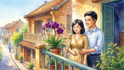 짧은 이야기: 보라색 난초 가지에 꽃이 핀다
