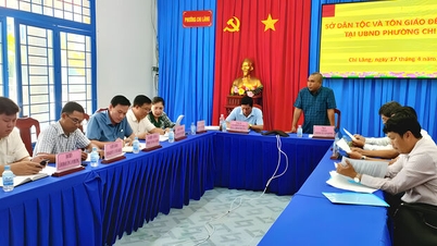 The Provincial Department of Ethnic Minorities and Religions provides guidance on state management of religious activities in Chi Lang ward.